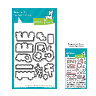 Matrices de découpe Dies Hay There, Hayrides ! 14 pcs - Lawn Fawn - Rougier et Plé