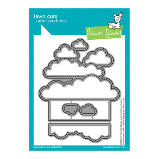 Matrices de découpe Dies Platform Pop-Up Cloud Inserts 4 pcs - Lawn Fawn - Rougier et Plé