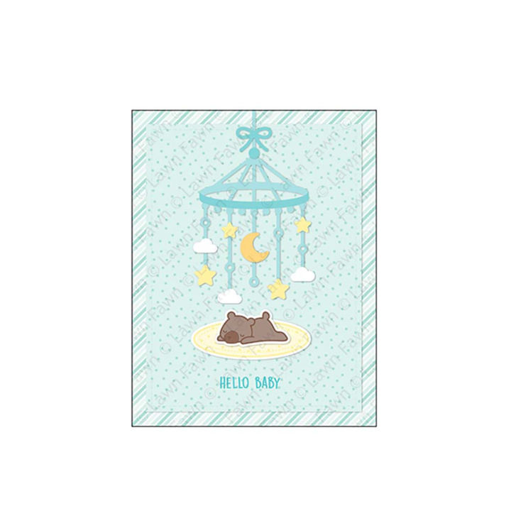 Matrices de découpe Dies Moon and Stars Mobile 5 pcs - Lawn Fawn - Rougier et Plé