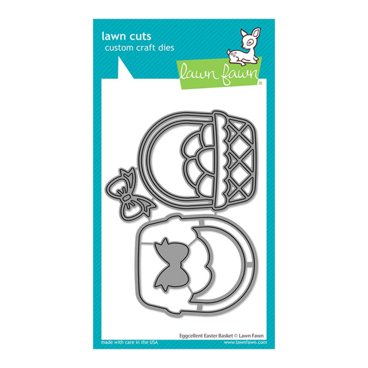 Matrices de découpe Dies Eggcellent Easter Basket 5 pcs - Lawn Fawn - Rougier et Plé