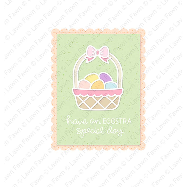 Matrices de découpe Dies Eggcellent Easter Basket 5 pcs - Lawn Fawn - Rougier et Plé