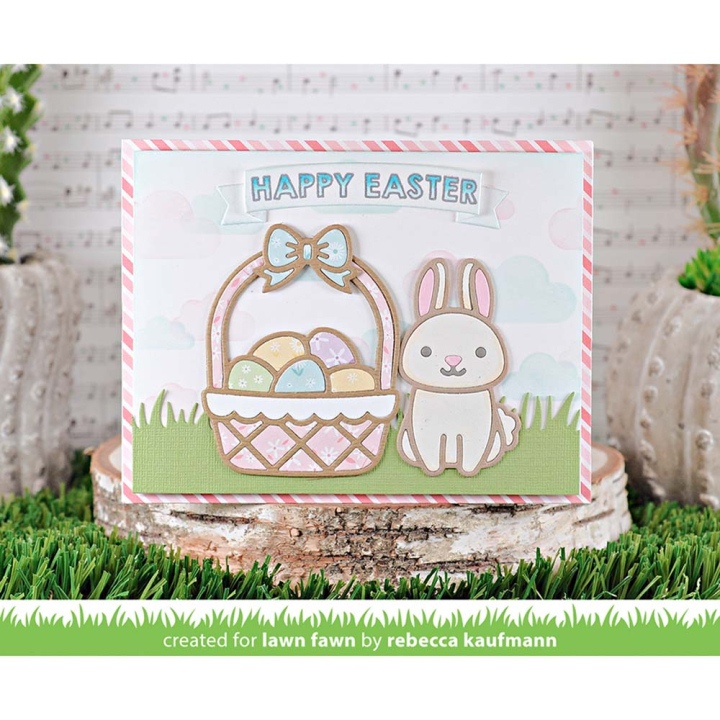Matrices de découpe Dies Eggcellent Easter Basket 5 pcs - Lawn Fawn - Rougier et Plé