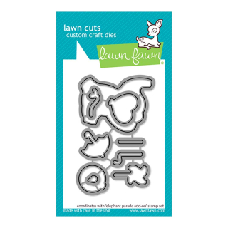 Matrices de découpe Dies Elephant Parade Add-on 9 pcs - Lawn Fawn - Rougier et Plé