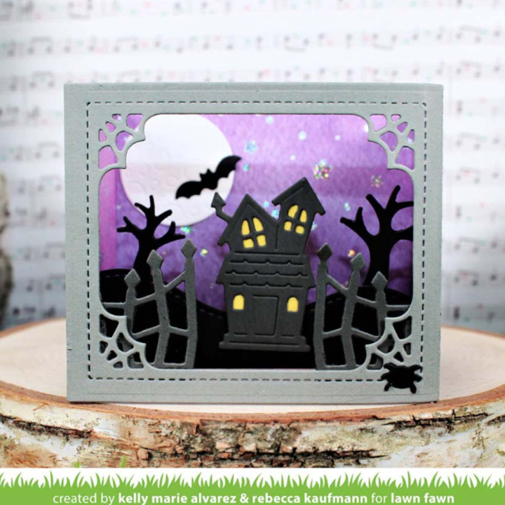 Matrices de découpe Dies Shadow Box Halloween Add-On 10 pcs - Lawn Fawn - Rougier et Plé