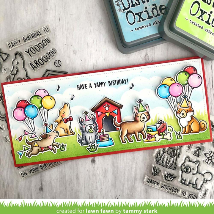 Pochoir Bordures Pelouse - Lawn Fawn - Rougier et Plé