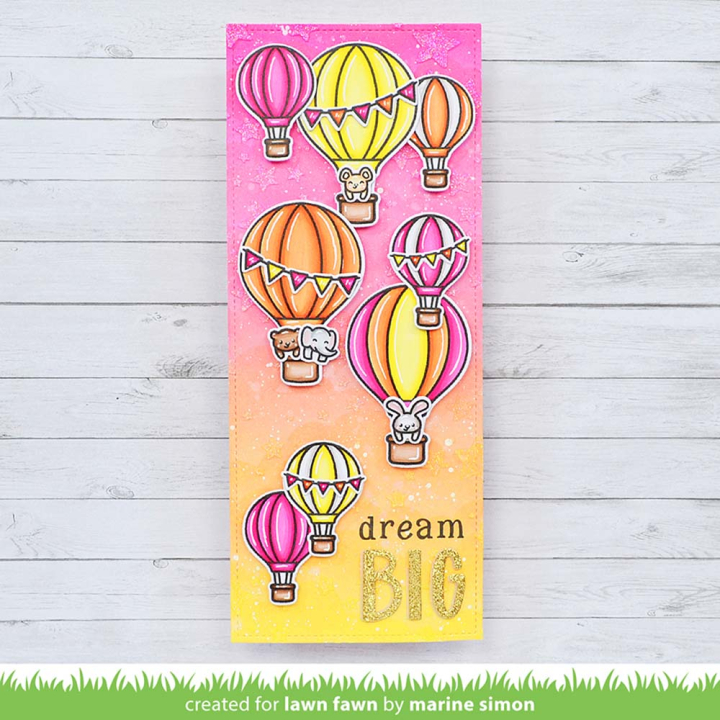 Tampons transparents Fly High 36 pcs - Lawn Fawn - Rougier et Plé