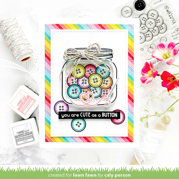 Tampons transparents How You Bean ? Boutons Add-On 11 pcs - Lawn Fawn - Rougier et Plé