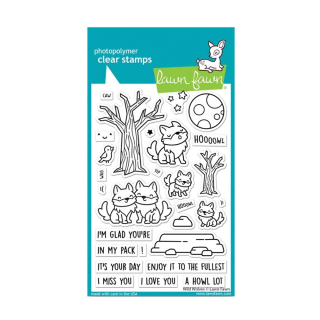 Tampons transparents Wild wolves 28 pcs - Lawn Fawn - Rougier et Plé