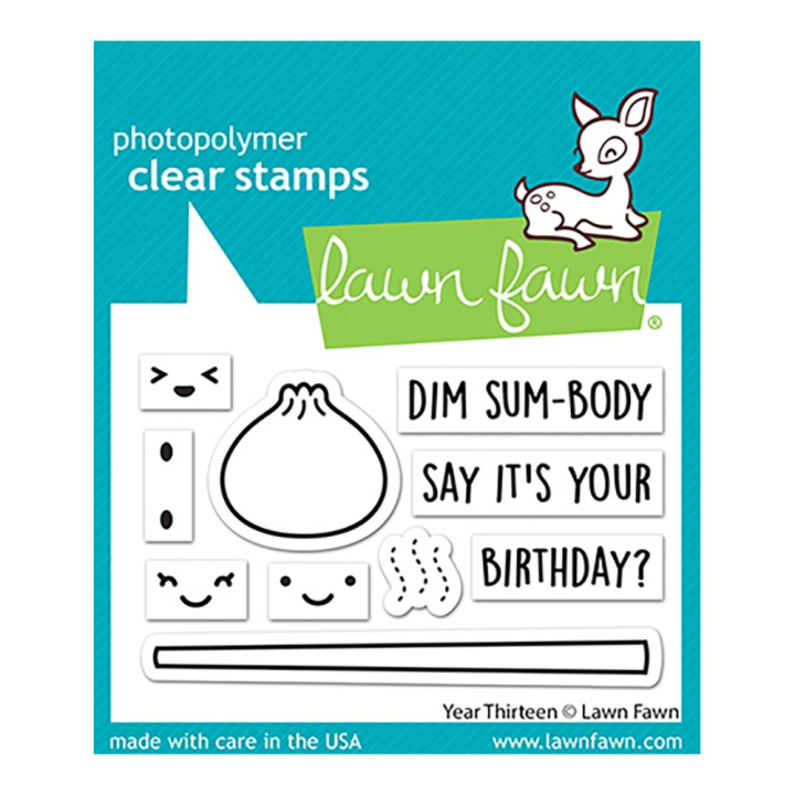 Tampons transparents Year Thirteen 10 pcs - Lawn Fawn - Rougier et Plé