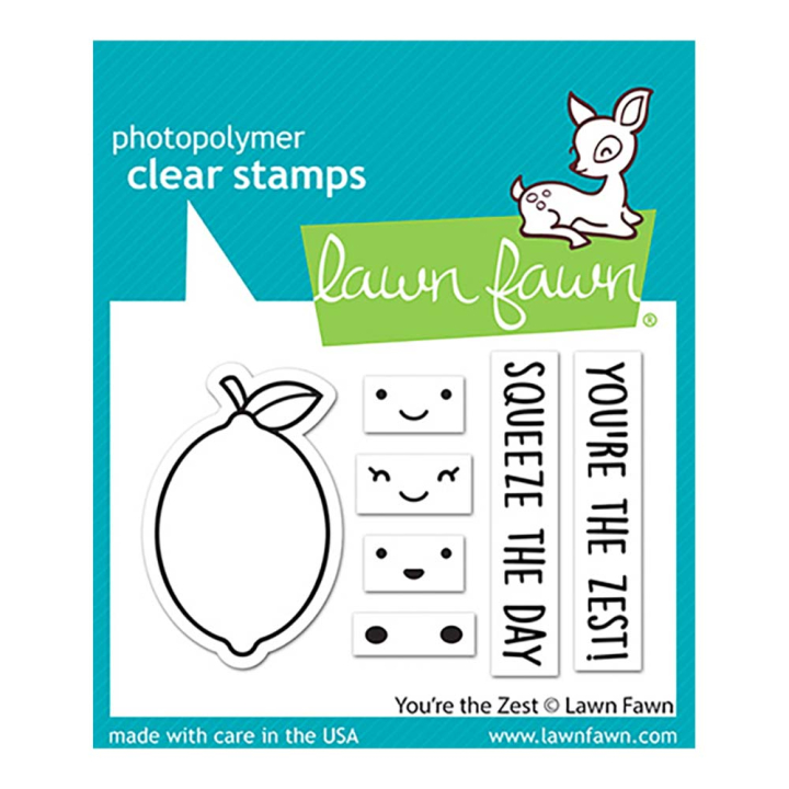 Tampons transparents You're the Zest 7 pcs - Lawn Fawn - Rougier et Plé