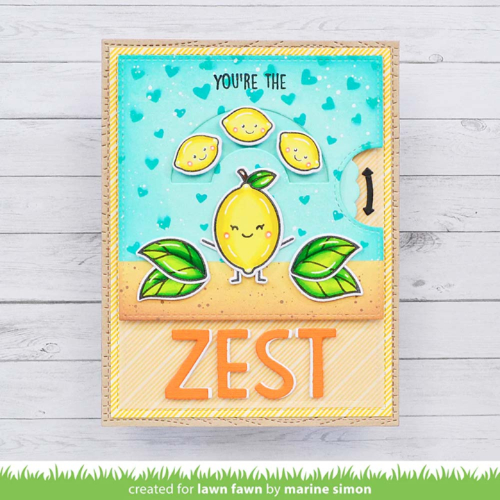 Tampons transparents You're the Zest 7 pcs - Lawn Fawn - Rougier et Plé