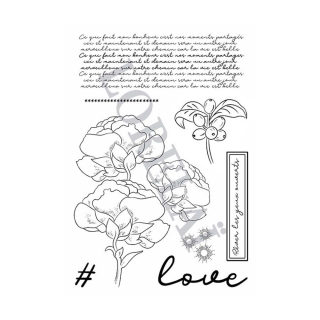 Tampons transparents Carpe Diem - Ce qui fait mon bonheur 8 pcs - Lorelai Design - Rougier et Plé