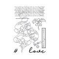 Tampons transparents Carpe Diem - Ce qui fait mon bonheur 8 pcs - Lorelai Design - Rougier et Plé