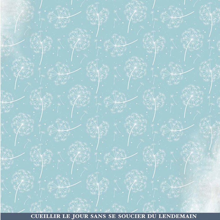 Papier imprimé 30,5 x 30,5 cm 200 g/m² Carpe Diem N°5 - Lorelai Design - Rougier et Plé