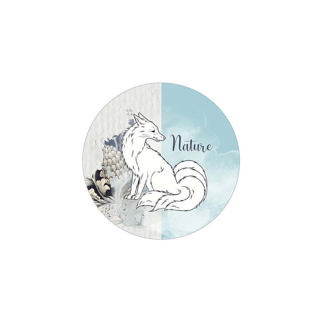 Badge Carpe Diem - Nature 38 mm - Lorelai Design - Rougier et Plé