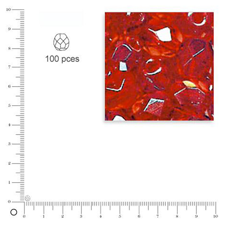 Perles facettées 3 mm en verre dépoli - Rayher - Rougier et Plé