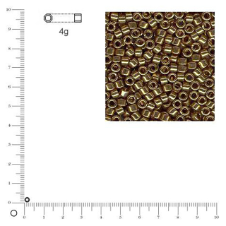 Perles de rocaille Miyuki Delica 2,2 mm métalliques - Rayher - Rougier et Plé