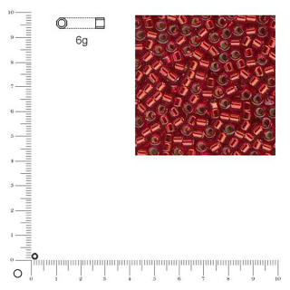 Perles de rocaille Miyuki Delica 2,2 mm intérieur argenté - Rayher - Rougier et Plé