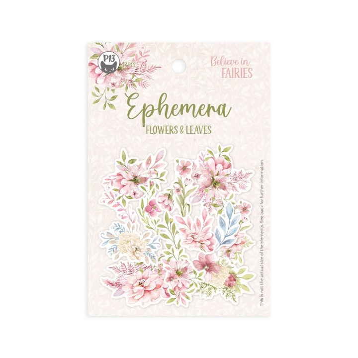 Ephemera Believe in Fairies Set Flowers and leaves 13pcs - P13 - Rougier et Plé