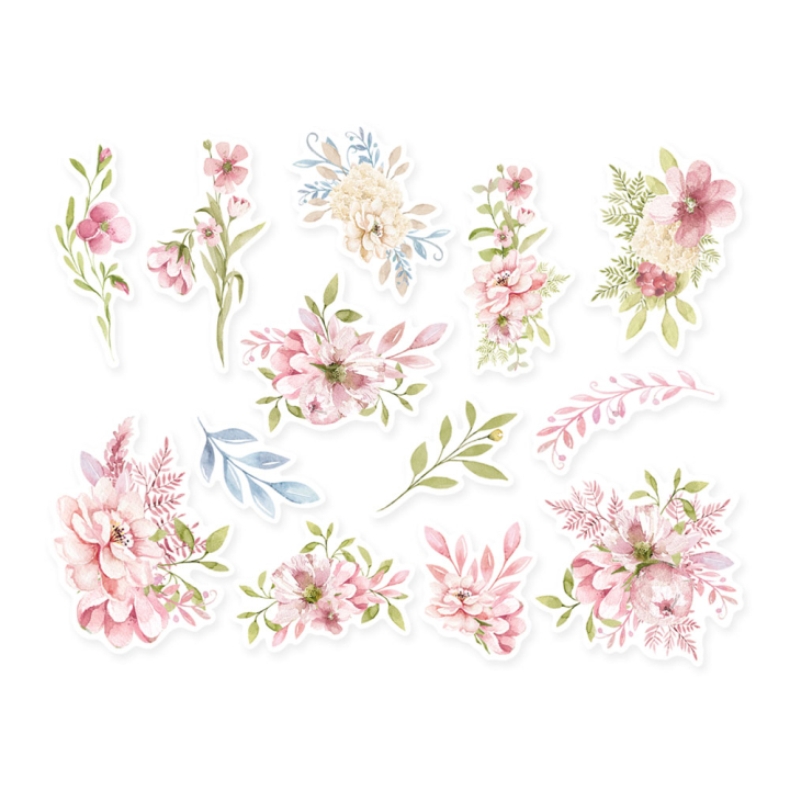 Ephemera Believe in Fairies Set Flowers and leaves 13pcs - P13 - Rougier et Plé