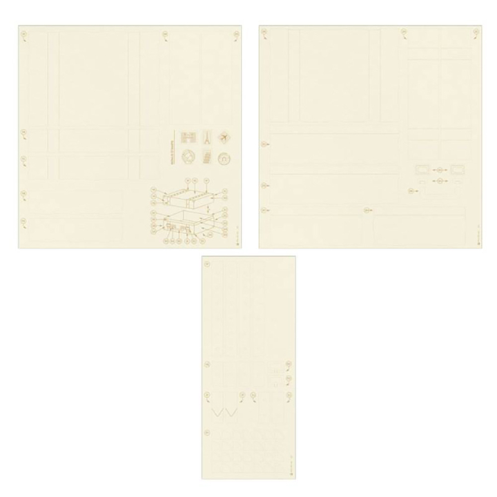Chipboard 3D Travel Journal Suitcase 17 x 12,4 x 7 cm - P13 - Rougier et Plé