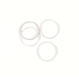 Anneaux Fermés 15 mm Argenté 925 - 8 pcs - Perles Corner - Rougier et Plé