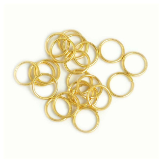 Anneaux ouverts 10 mm Doré à l'or fin 24K - 20 pcs - Perles Corner - Rougier et Plé