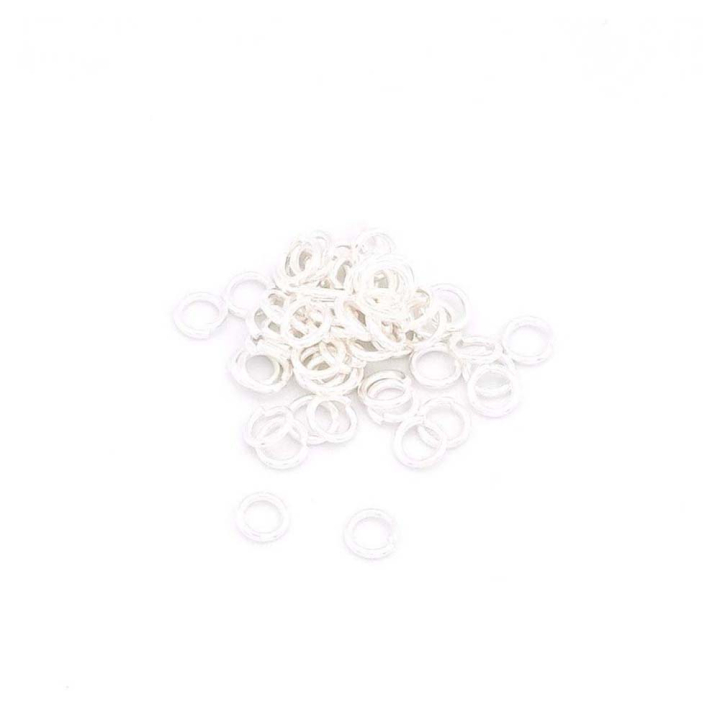 Anneaux ouverts 4 mm Argenté 925 - 50 pcs - Perles Corner - Rougier et Plé