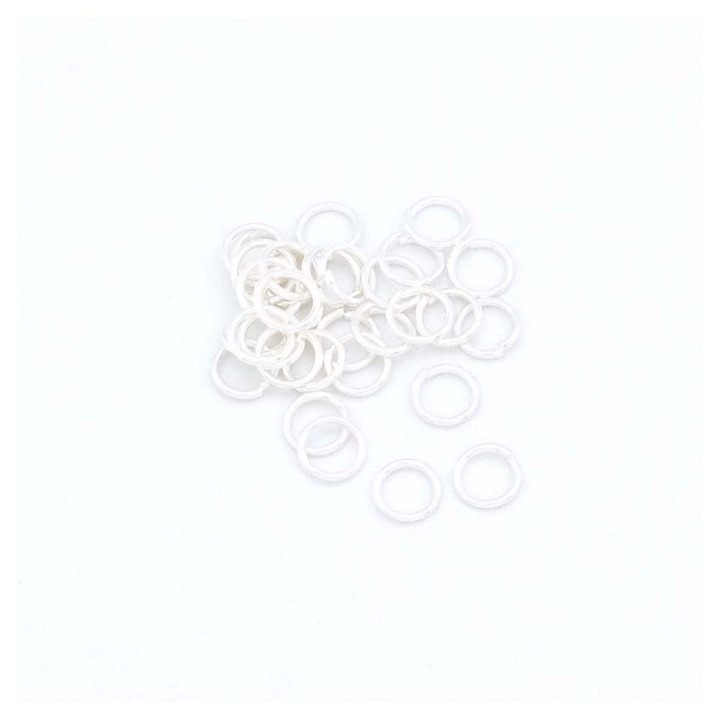 Anneaux ouverts 6 mm Argenté 925 - 50 pcs - Perles Corner - Rougier et Plé