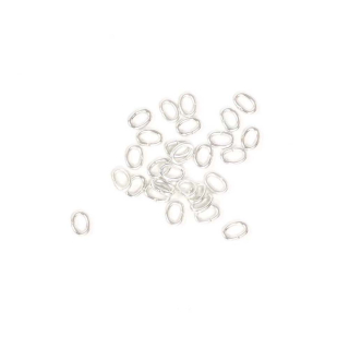 Anneaux ouverts Ovale 4 x 3 mm Argenté 925 - 60 pcs - Perles Corner - Rougier et Plé