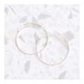 Boucles d'oreilles Créole ø 20 mm Argenté 925 - 2 pcs - Perles Corner - Rougier et Plé