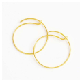 Boucles d'oreilles Créole ø 20 mm Doré à l'or fin 24K - 2 pcs - Perles Corner - Rougier et Plé