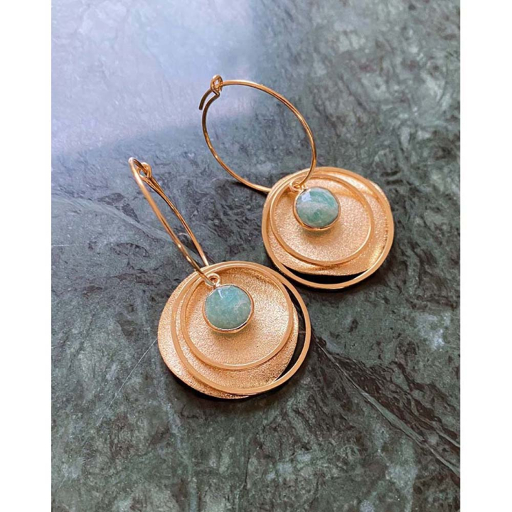 Boucles d'oreilles Créole ø 20 mm Doré à l'or fin 24K - 2 pcs - Perles Corner - Rougier et Plé