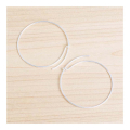 Boucles d'oreilles Créole ø 30 mm Argenté 925 - 2 pcs - Perles Corner - Rougier et Plé