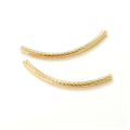 Tubes courbés Diamantés 3 x 50 mm 2 pcs - Perles Corner - Rougier et Plé