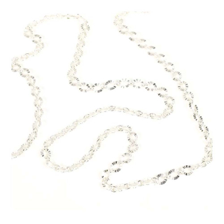 Chaîne à Mailles ovales facettés 5 mm Argenté 925 - 50 cm - Perles Corner - Rougier et Plé