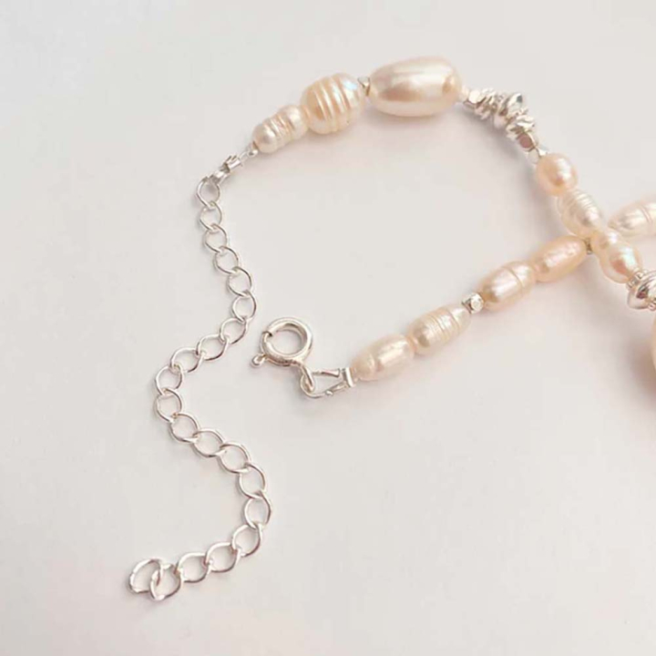 Chaîne d'extension 4 x 3 mm Argenté 925 - 20 cm - Perles Corner - Rougier et Plé