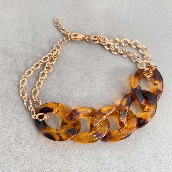 Chaîne d'extension 3 x 2 mm Doré à l'or fin 24K - 20 cm - Perles Corner - Rougier et Plé