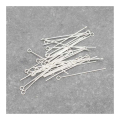 Clous à œil 30 mm Argenté 925 - 30 pcs - Perles Corner - Rougier et Plé