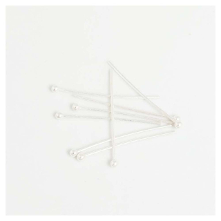 Clous à Tête Boule 25 mm Argenté 925 - 30 pcs - Perles Corner - Rougier et Plé