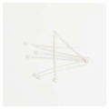 Clous à Tête Boule 25 mm Argenté 925 - 30 pcs - Perles Corner - Rougier et Plé
