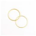 Connecteurs Anneaux ø 20 mm Doré à l'or fin 24K - 6 pcs - Perles Corner - Rougier et Plé