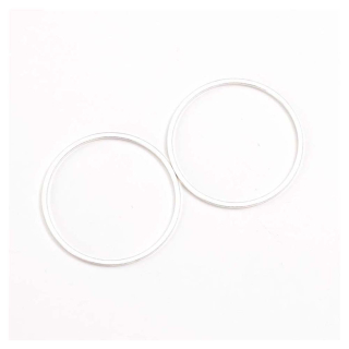 Connecteurs Anneaux ø 25 mm Argenté 925 - 4 pcs - Perles Corner - Rougier et Plé