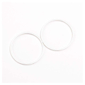 Connecteurs Anneaux ø 25 mm Argenté 925 - 4 pcs - Perles Corner - Rougier et Plé