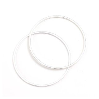 Connecteurs Anneaux ø 35 mm Argenté 925 - 4 pcs - Perles Corner - Rougier et Plé