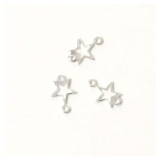 Connecteurs Étoile 6 x 8 mm 6 pcs - Perles Corner - Rougier et Plé