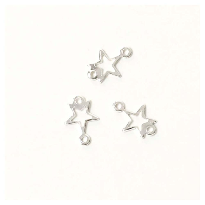 Connecteurs Étoile 6 x 8 mm 6 pcs - Perles Corner - Rougier et Plé
