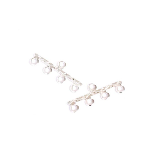 Connecteurs Multirang 8,5 x 21 mm 4 Anneaux Argenté 925 - 4 pcs - Perles Corner - Rougier et Plé