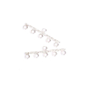 Connecteurs Multirang 8,5 x 27 mm 5 Anneaux Argenté 925 - 4 pcs - Perles Corner - Rougier et Plé