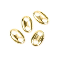 Connecteurs Ovales 8 x 13 mm Doré à l'or fin 24 K - 4 pcs - Perles Corner - Rougier et Plé